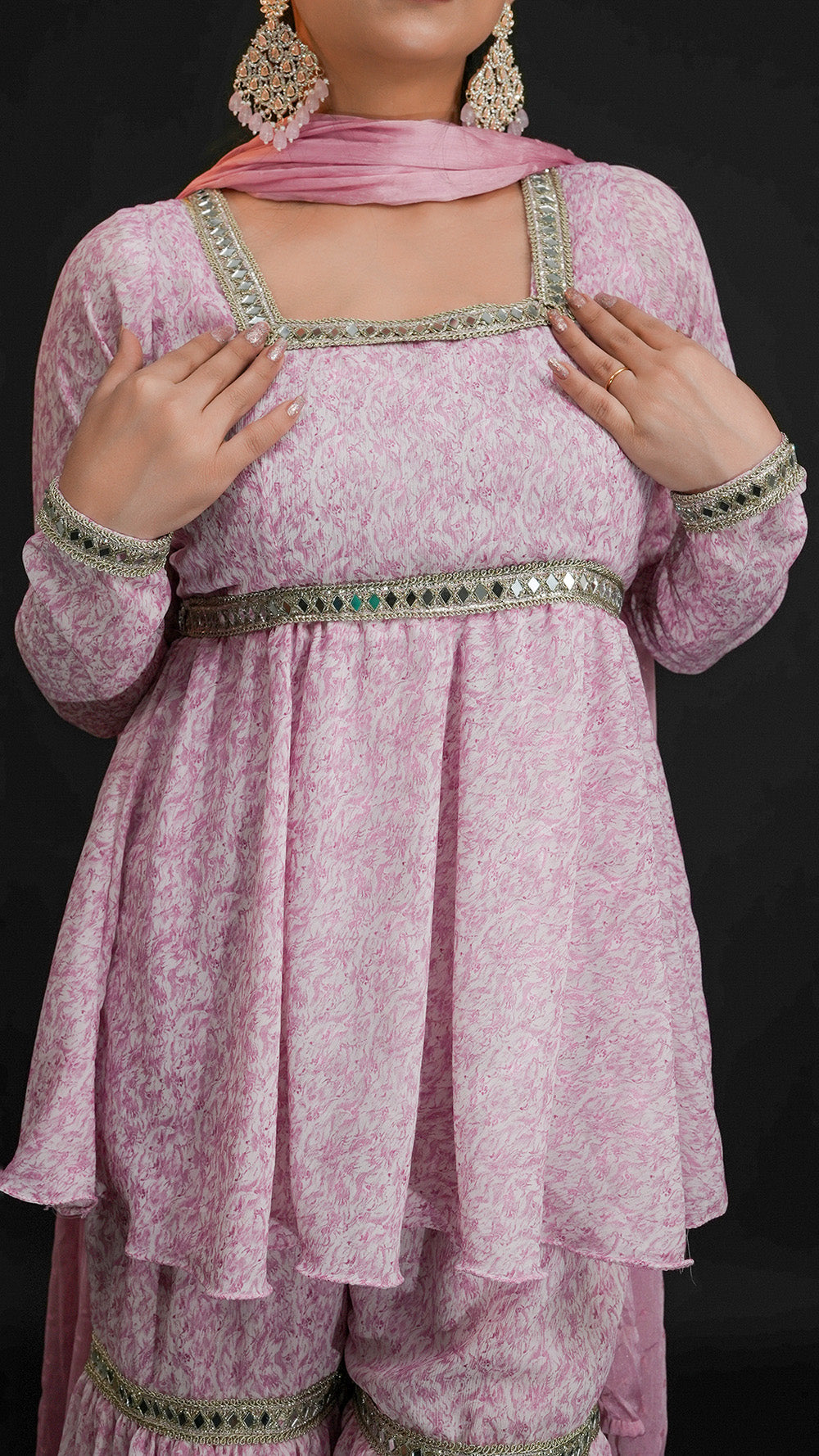 Blush Pink Peplum Set