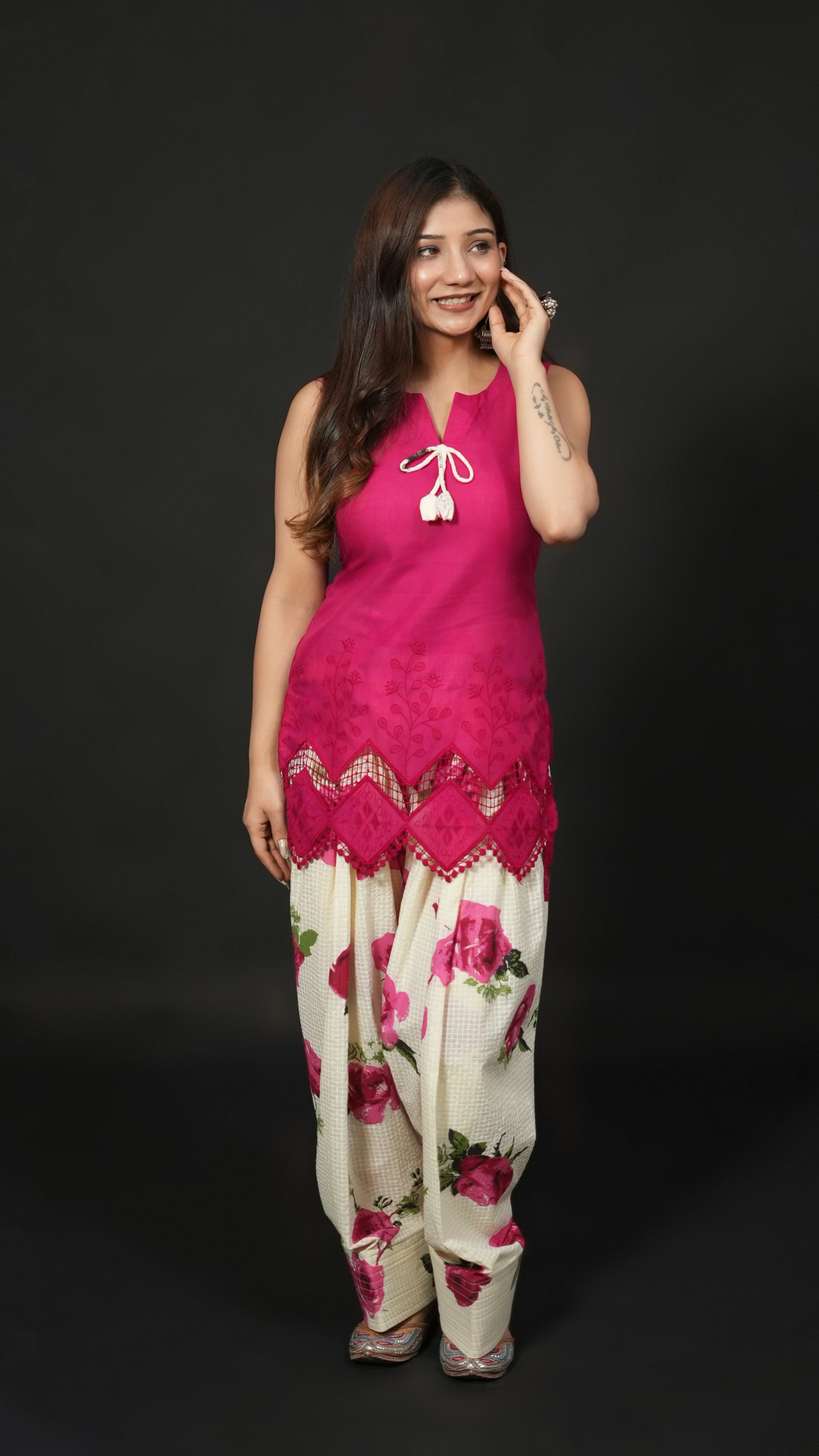 Magenta Farshi Set