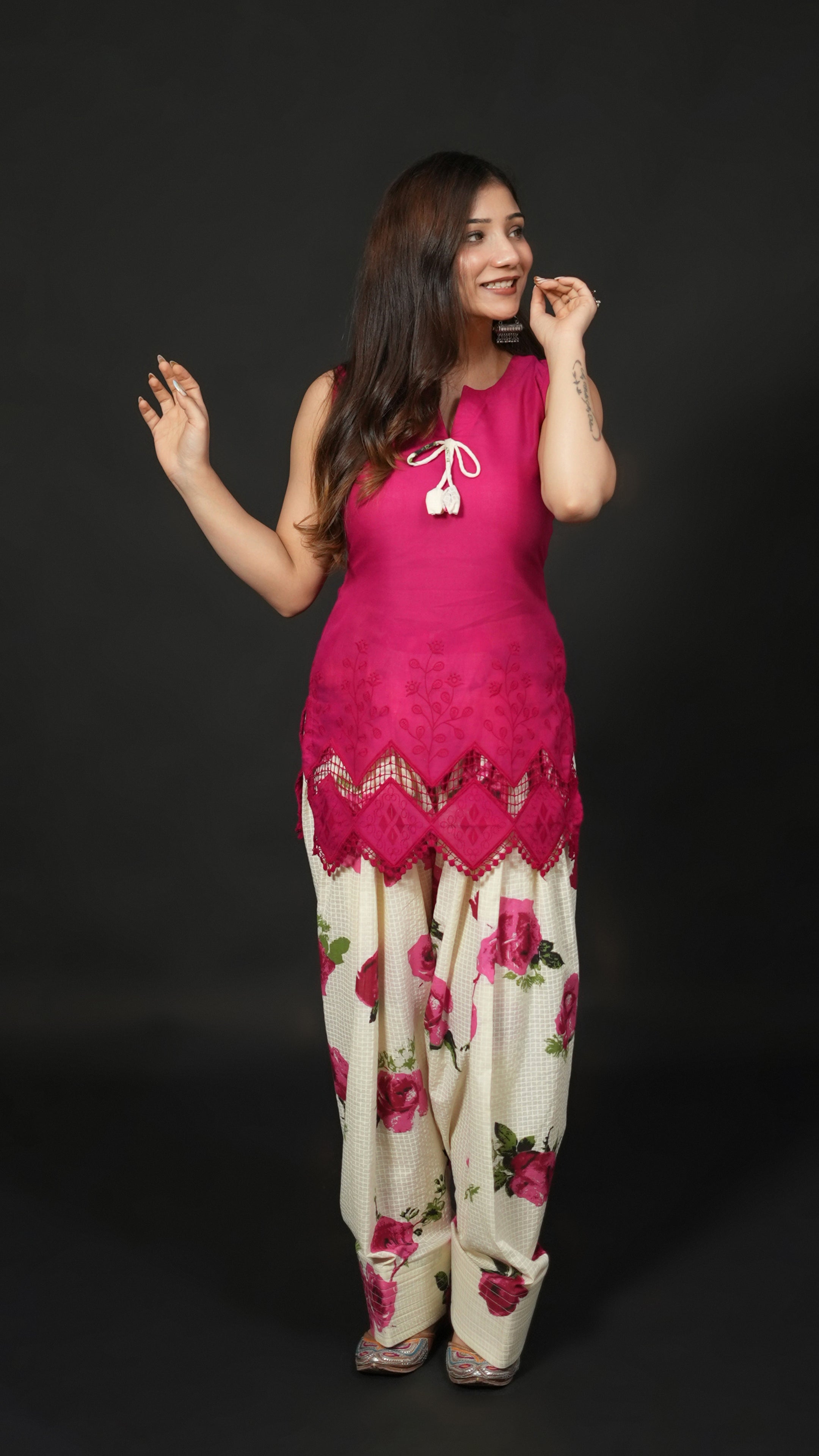 Magenta Farshi Set