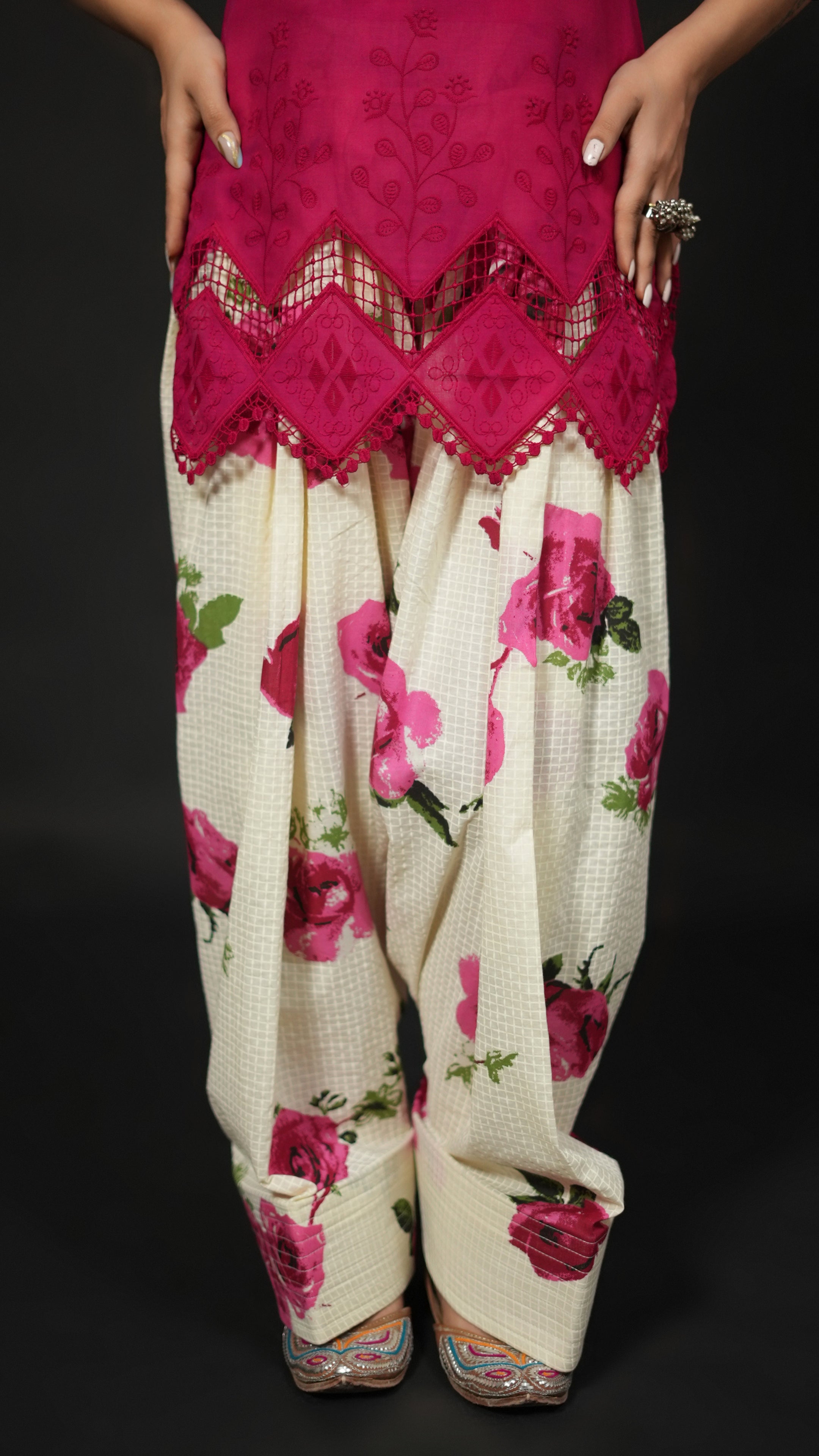 Magenta Farshi Set