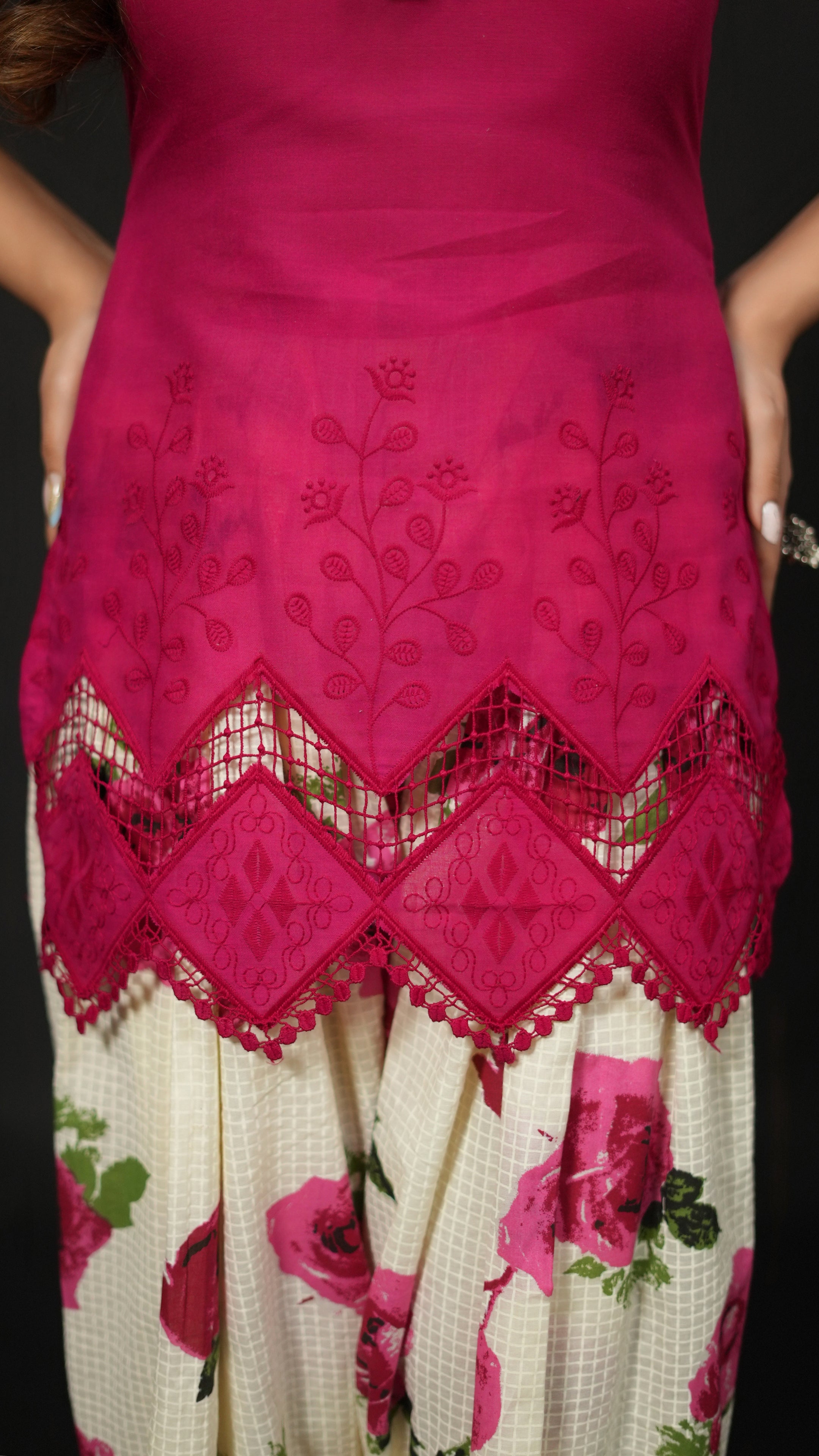 Magenta Farshi Set
