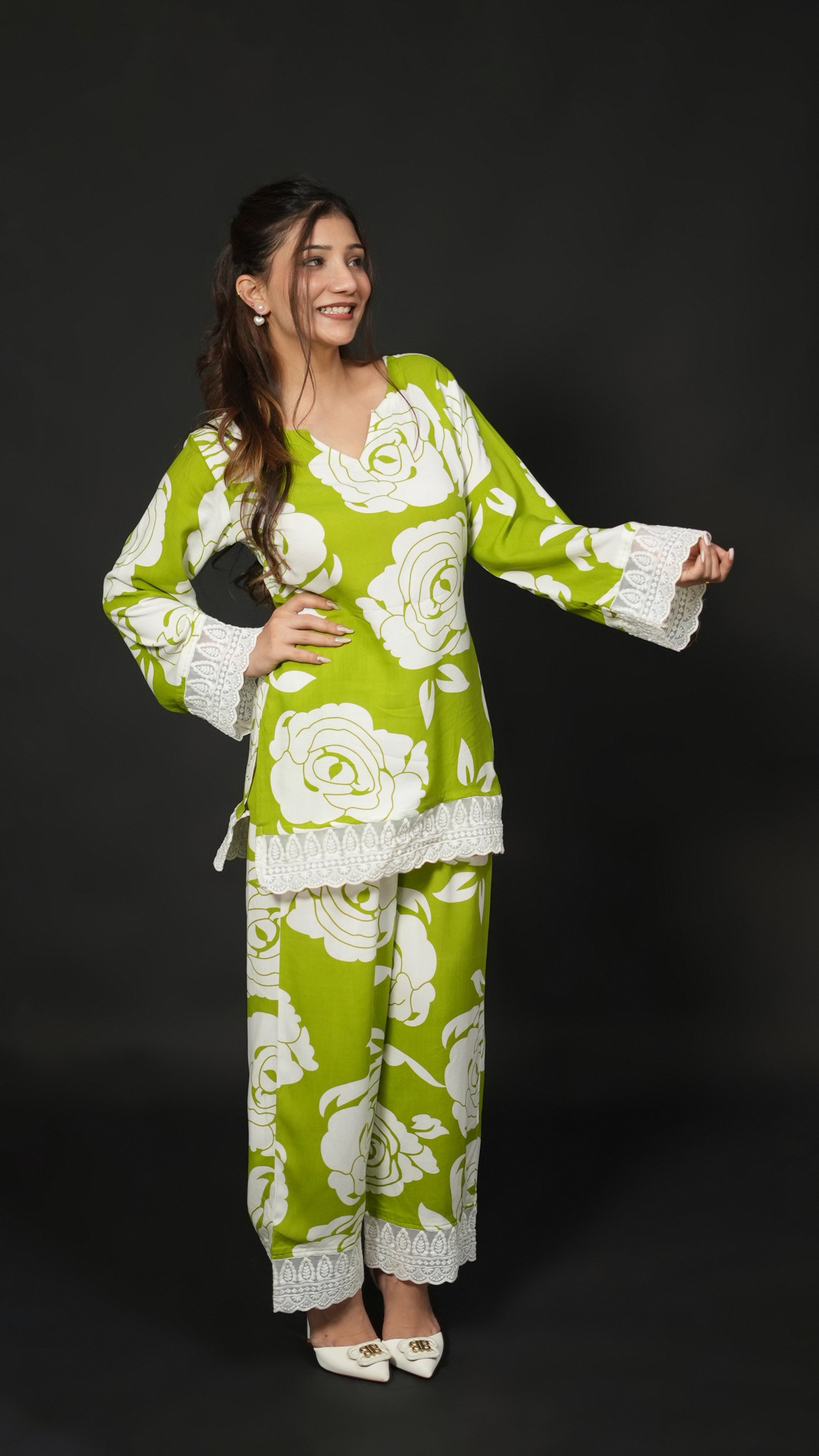 Neon Flora Co-ord Set