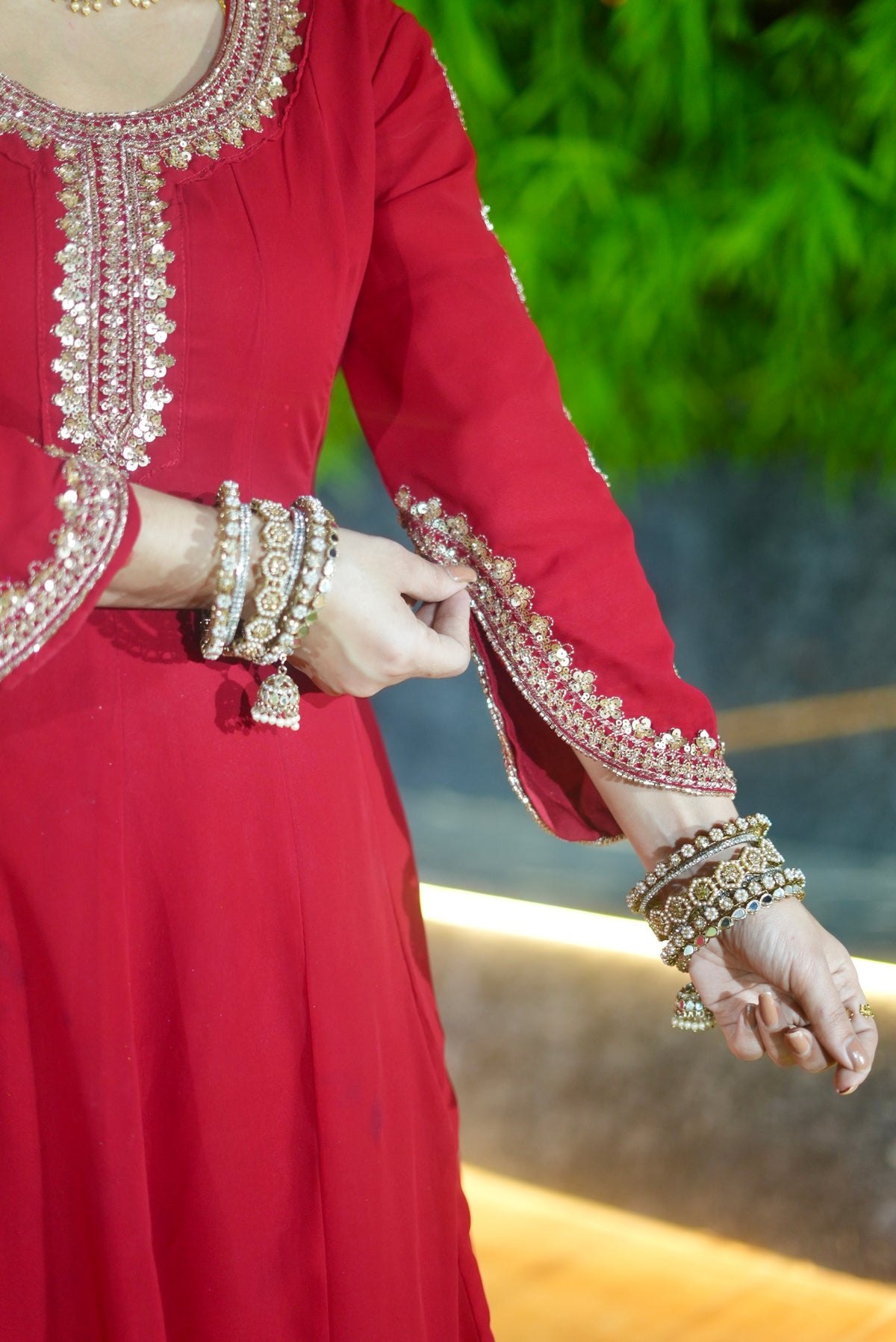 Red Anarkali Suit