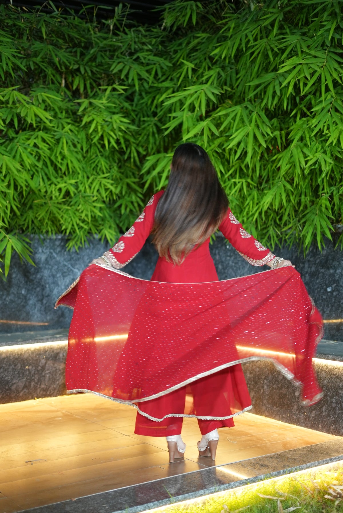 Red Anarkali Suit