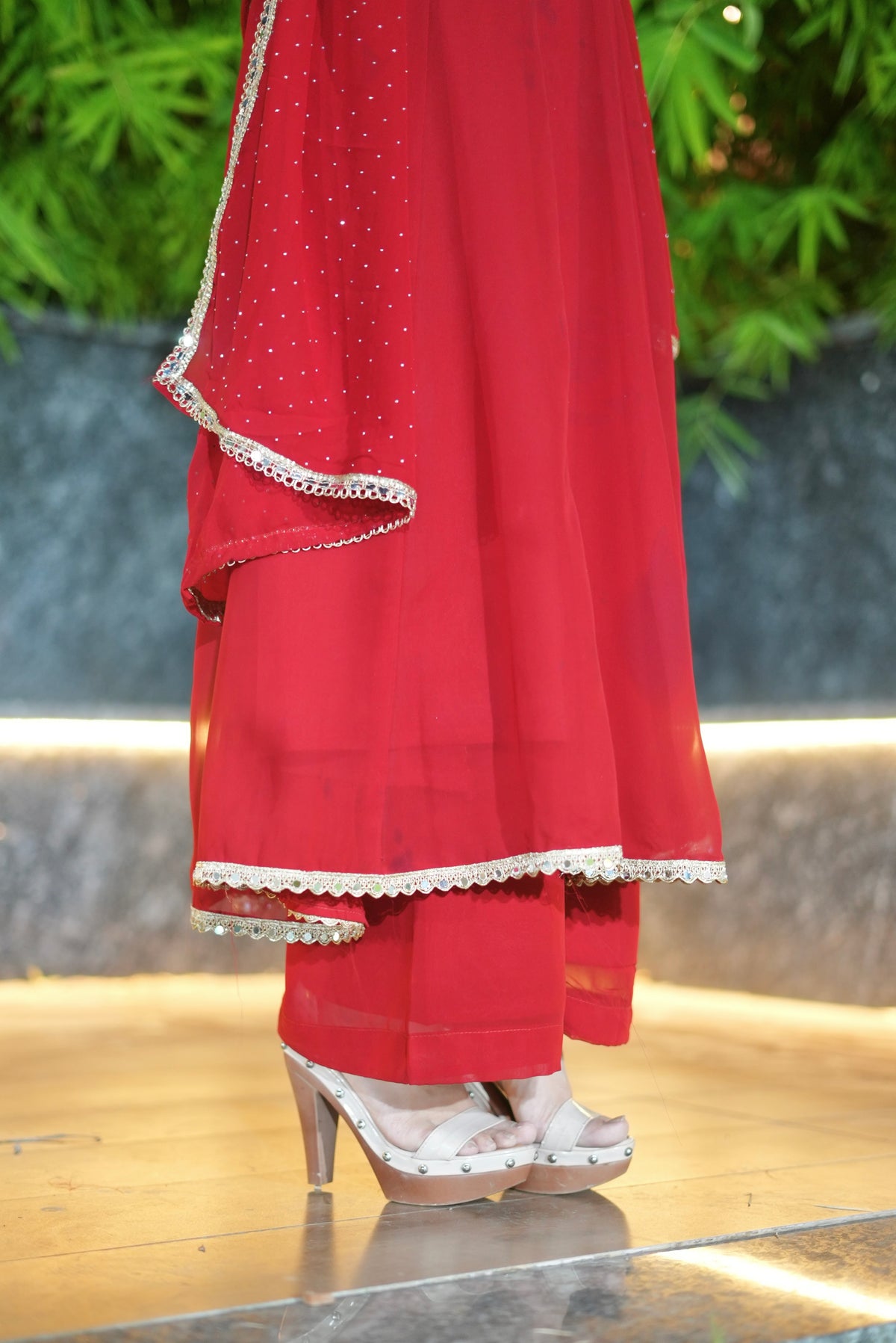 Red Anarkali Suit