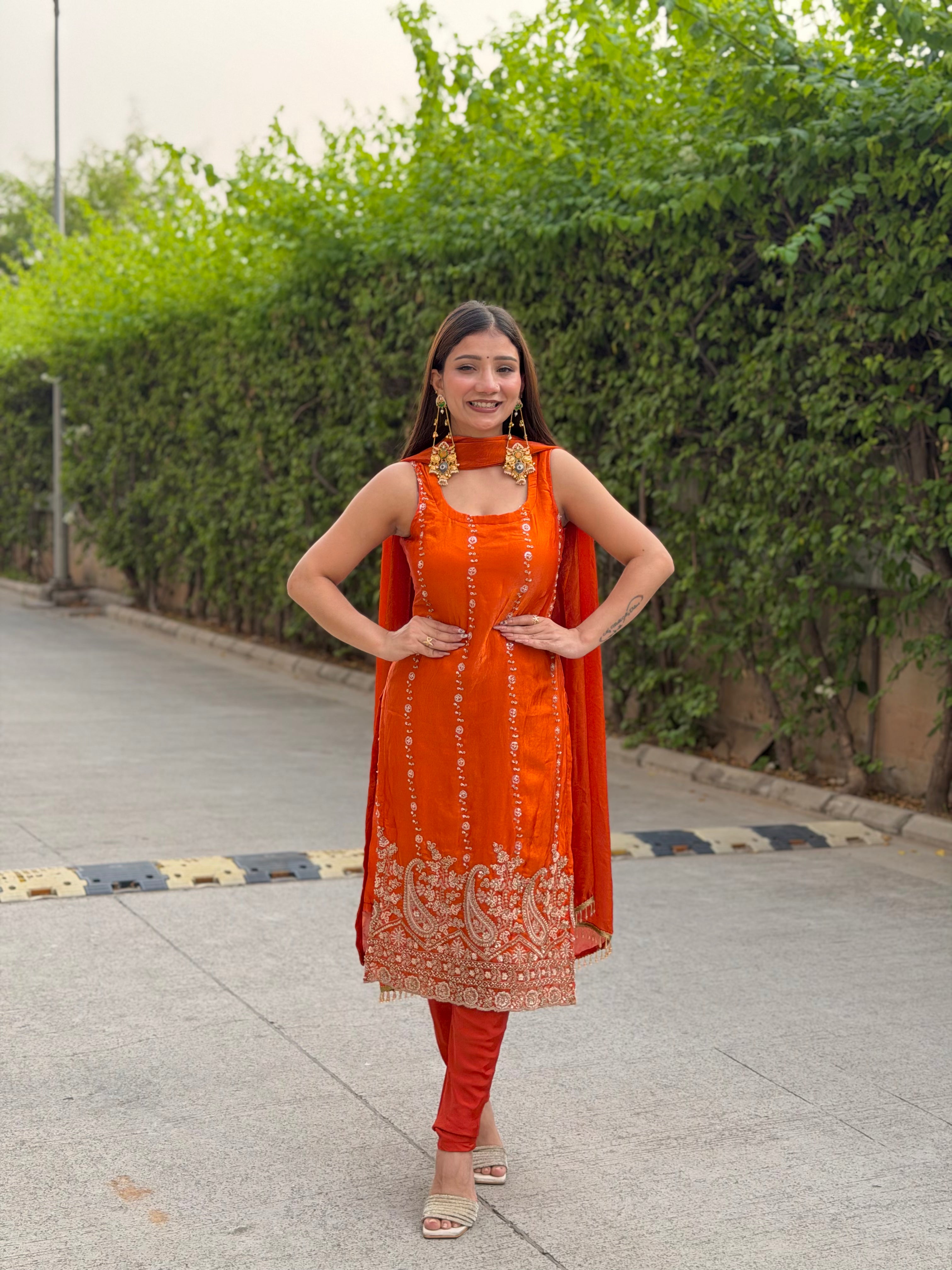 Kesariya Suit Set