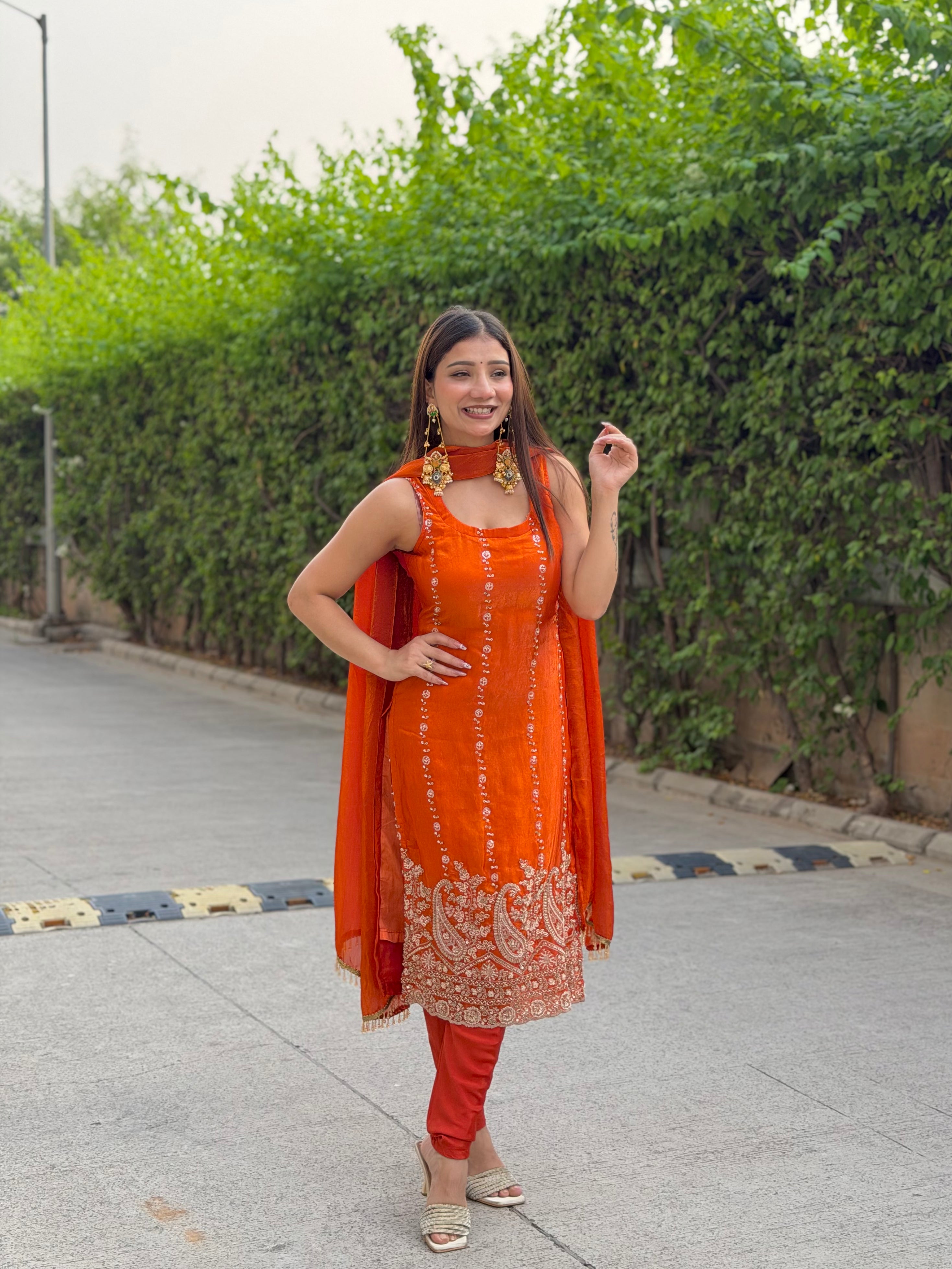 Kesariya Suit Set