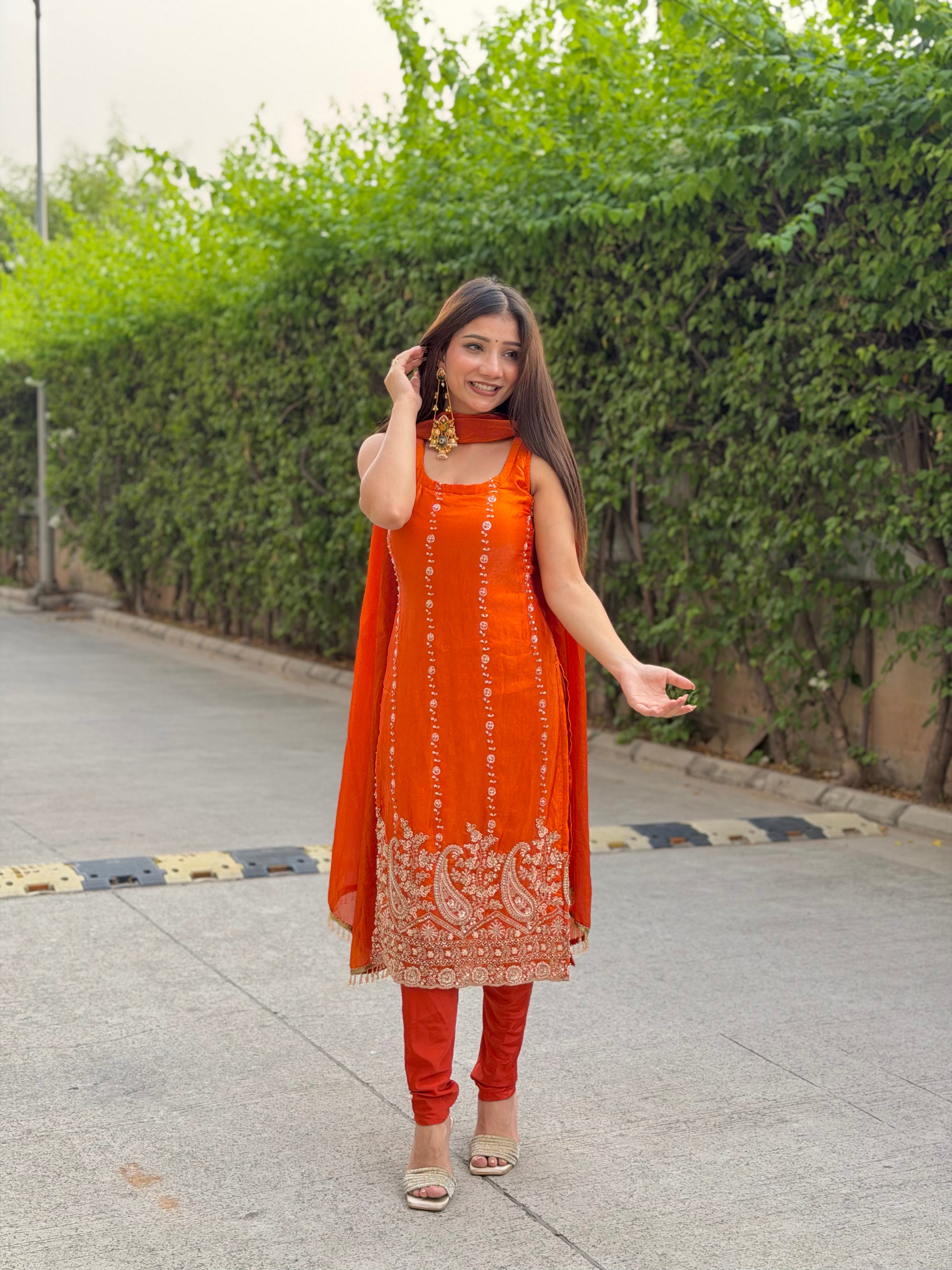 Kesariya Suit Set