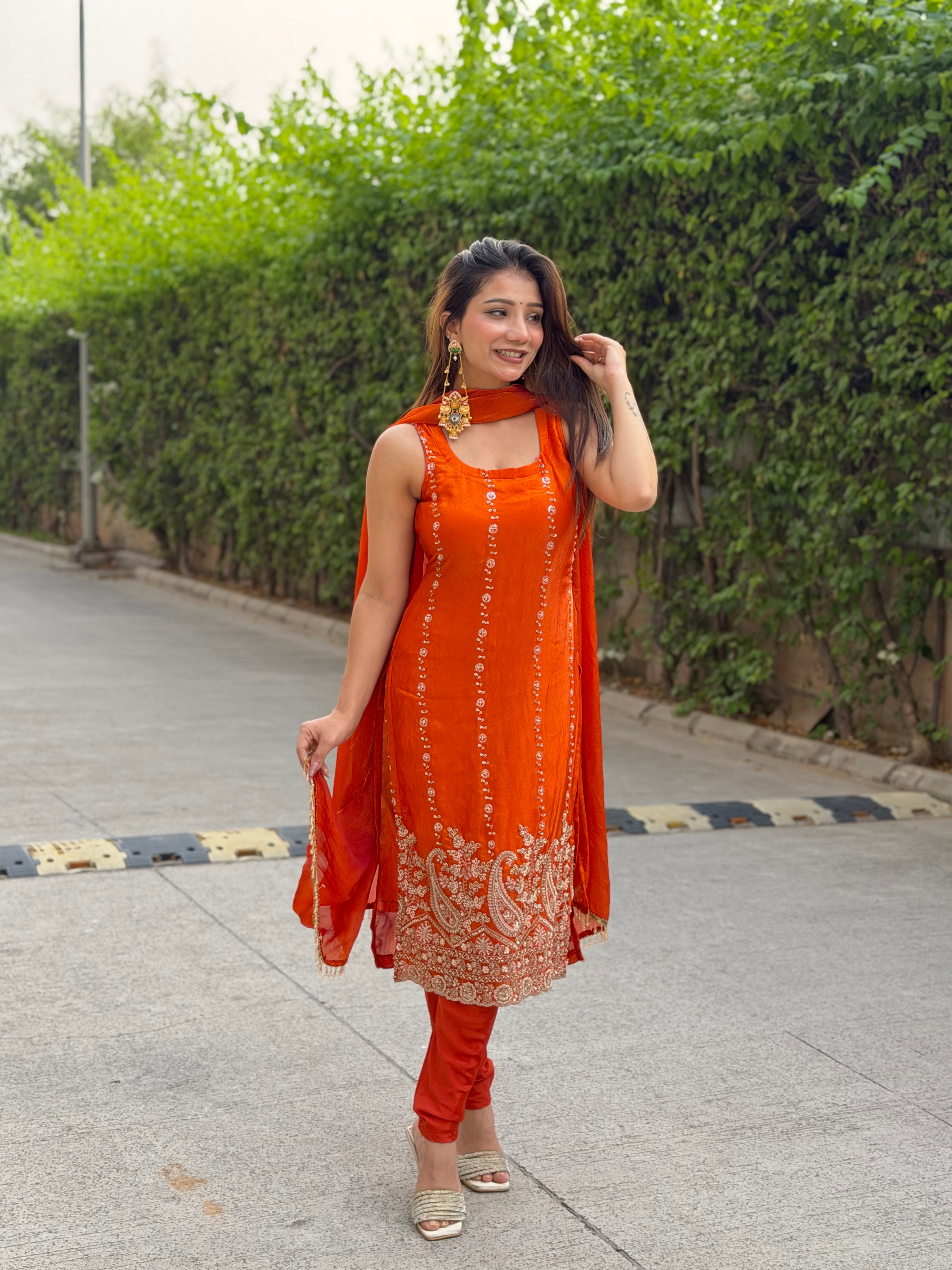 Kesariya Suit Set