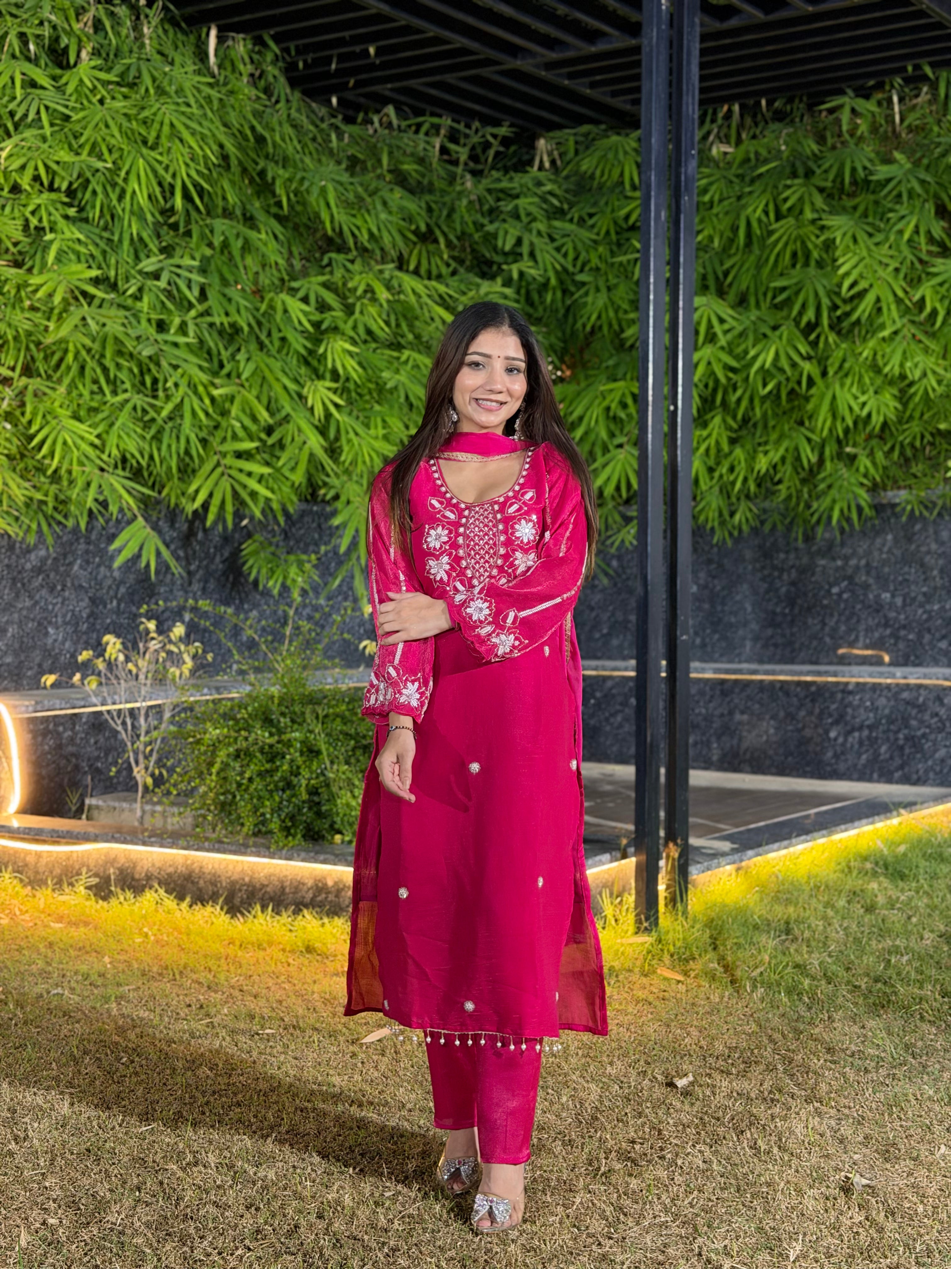 Ruhani Pink Suit Set