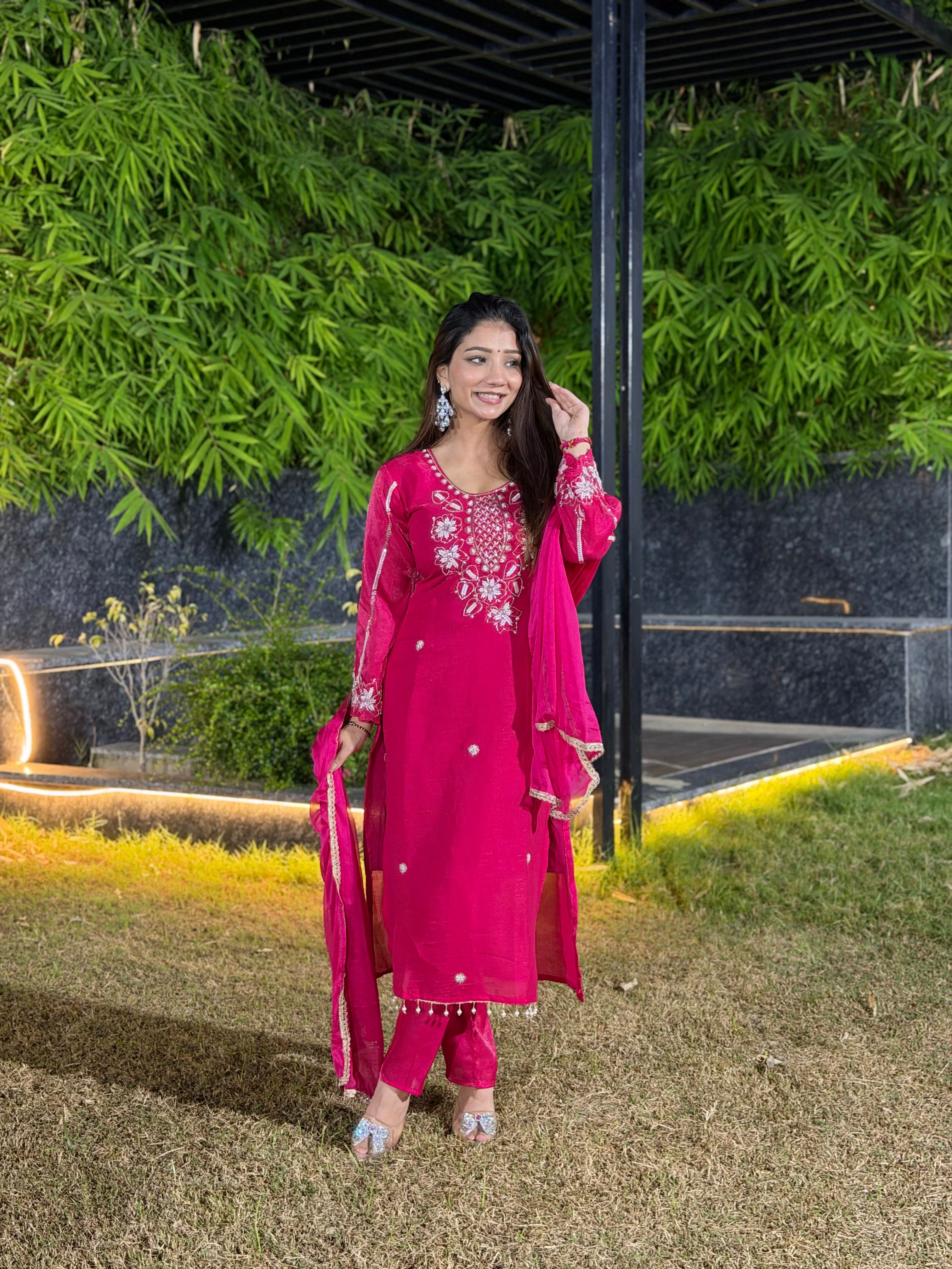 Ruhani Pink Suit Set