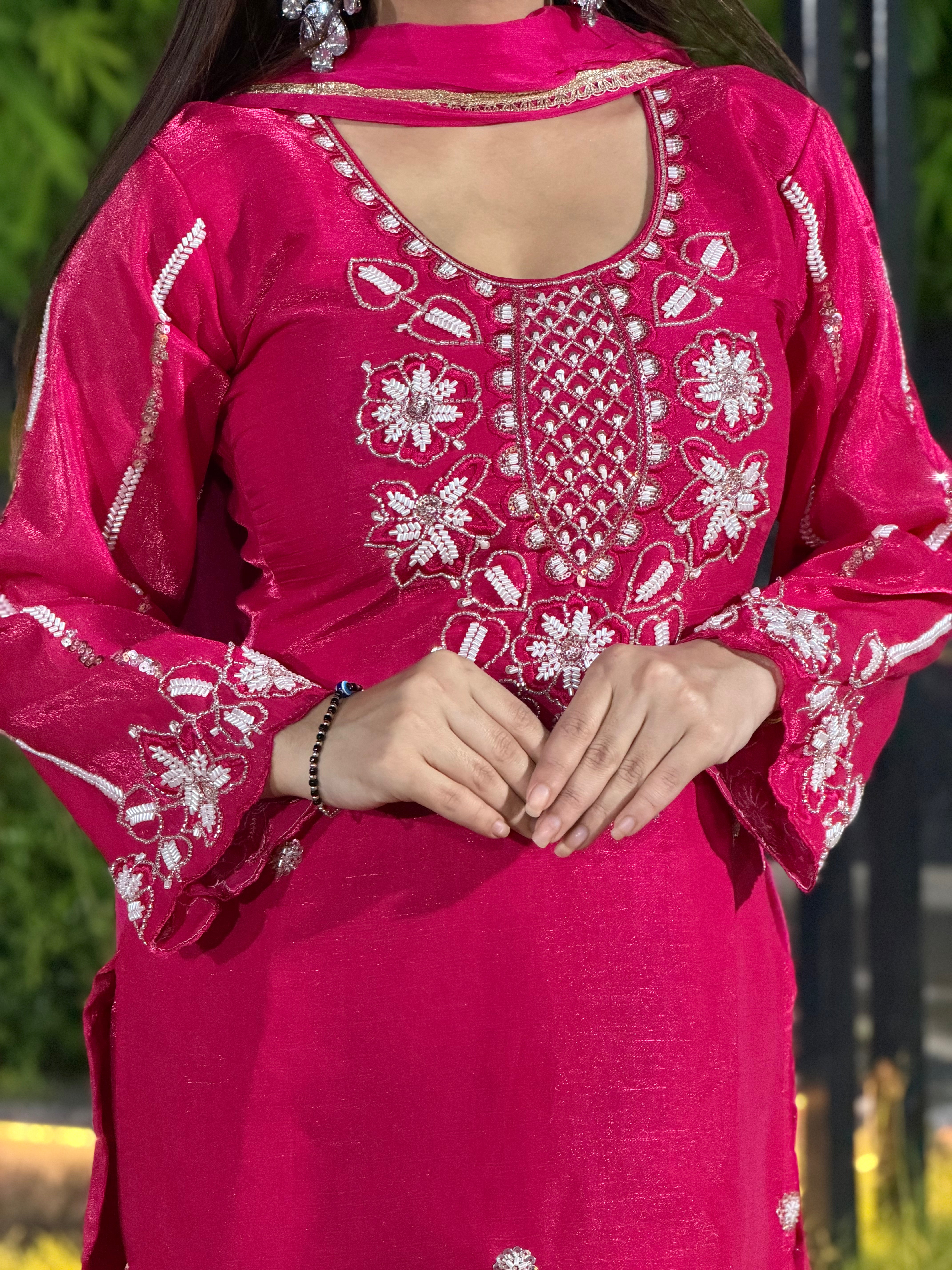 Ruhani Pink Suit Set