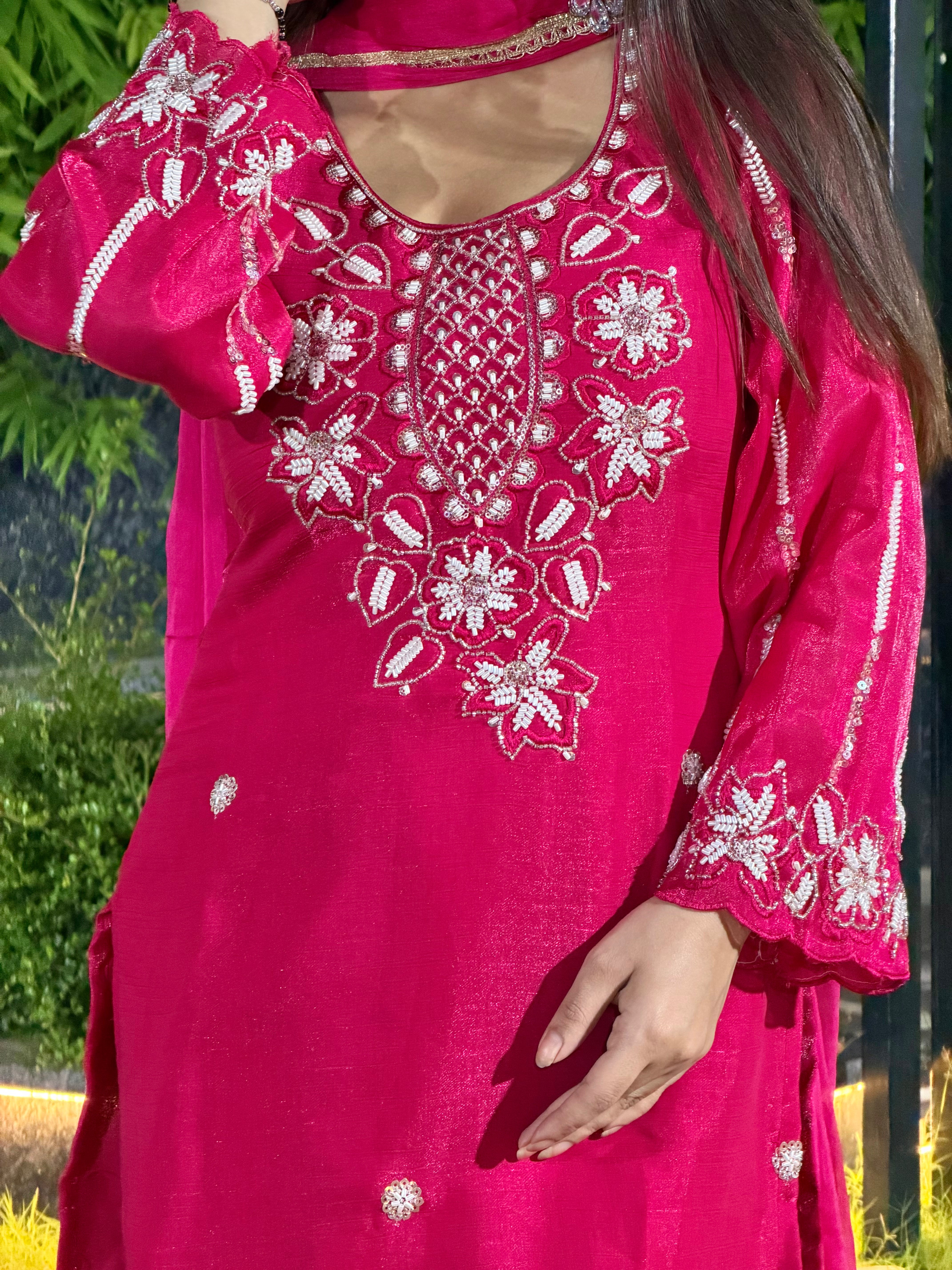 Ruhani Pink Suit Set
