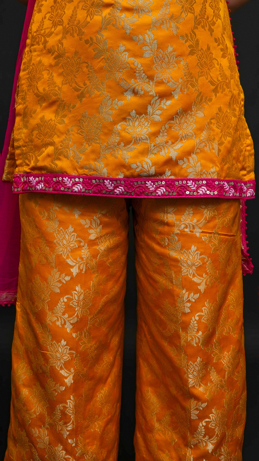 Marigold Jacquard Suit Set